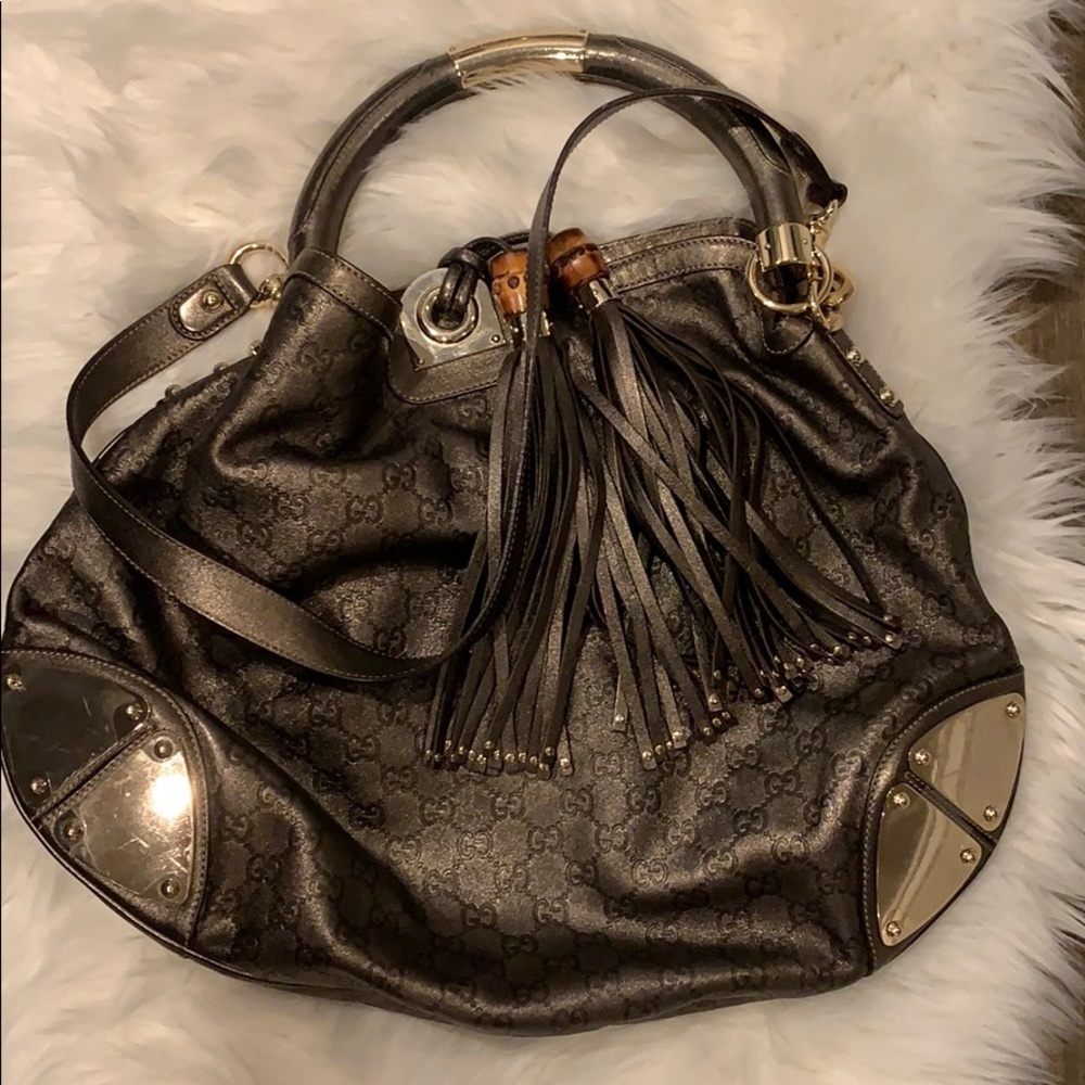 Gucci Metallic Indy bag
